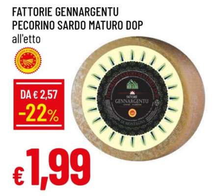 Fattorie Gennargentu Pecorino Sardo Maturo DOP