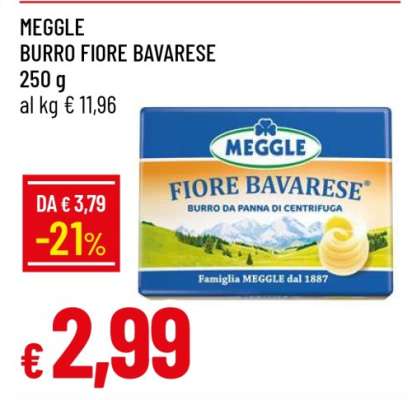MEGGLE burro Fiore Bavarese