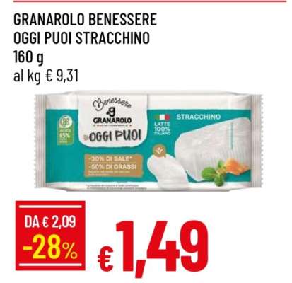 GRANAROLO BENESSERE OGGI PUOI STRACCHINO