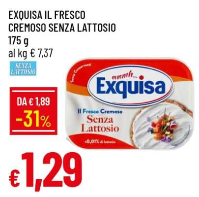 EXQUISA IL FRESCO CREMOSO SENZA LATTOSIO