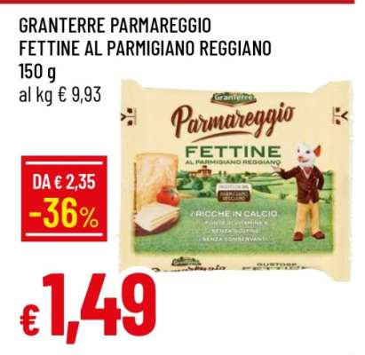 GRANTERRE Parmareggio Fettine al Parmigiano Reggiano