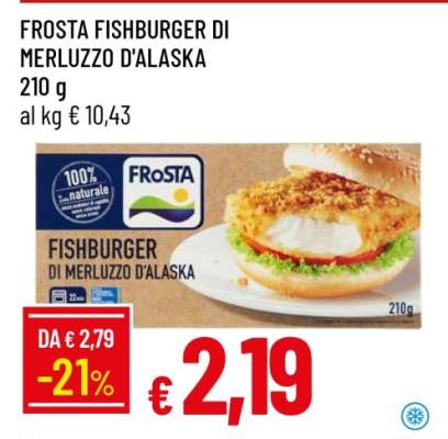 FROSTA FISHBURGER DI MERLUZZO D'ALASKA