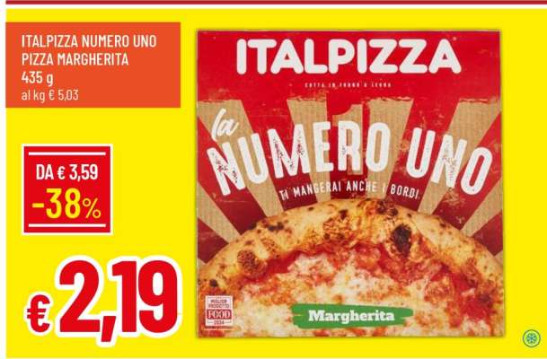 ITALPIZZA NUMERO UNO PIZZA MARGHERITA