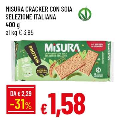MISURA CRACKER CON SOIA SELEZIONE ITALIANA