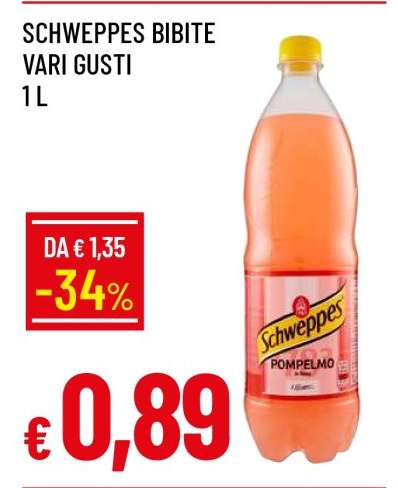 SCHWEPPES BIBITE VARI GUSTI