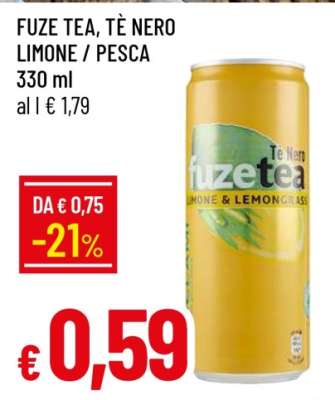 FUZE TEA, TÈ NERO LIMONE / PESCA