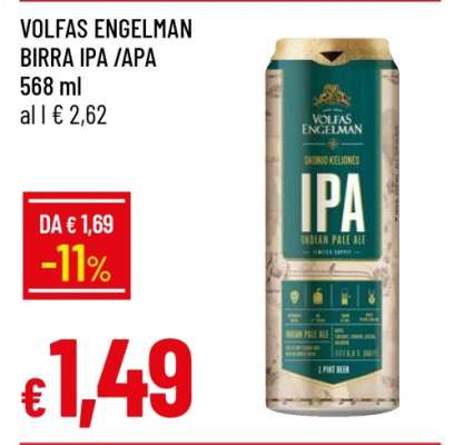 VOLFAS ENGELMAN BIRRA IPA /APA