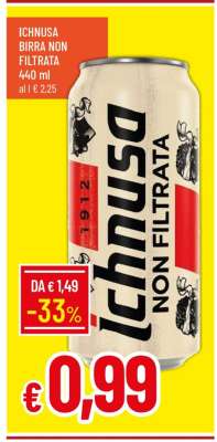 ICHNUSA BIRRA NON FILTRATA