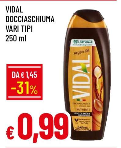 VIDAL DOCCIASCHIUMA VARI TIPI