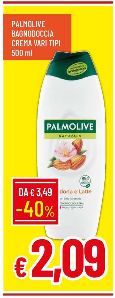 PALMOLIVE BAGNO DOCCIA CREMA VARI TIPI 500 ml