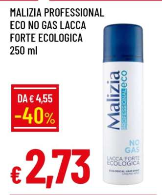 MALIZIA PROFESSIONAL ECO NO GAS LACCA FORTE ECOLOGICA