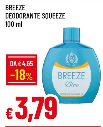 BREEZE DEODORANTE SQUEEZE 100 ml