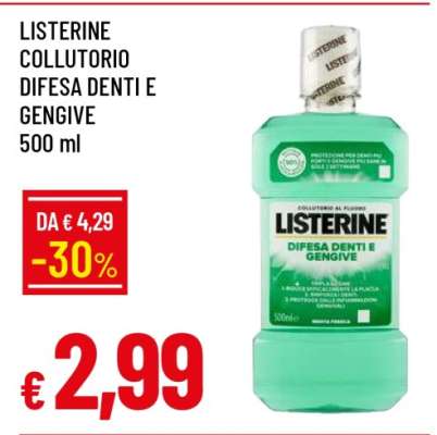 LISTERINE COLLUTORIO DIFESA DENTI E GENGIVE
