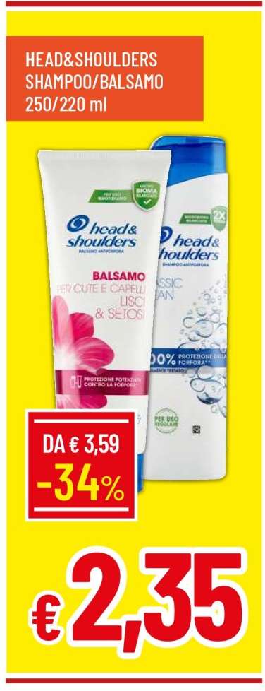 HEAD&SHOULDERS SHAMPOO/BALSAMO