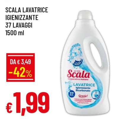 SCALA LAVATRICE IGIENIZZANTE