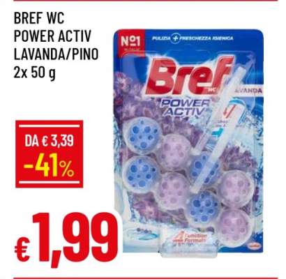 BREF WC POWER ACTIV LAVANDA/PINO