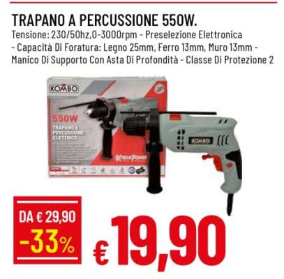 TRAPANO A PERCUSSIONE 550W