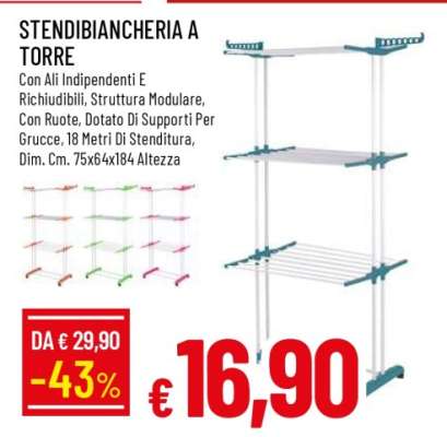 Stendibiancheria a torre