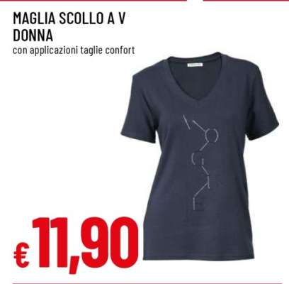 MAGLIA SCOLLO A V DONNA