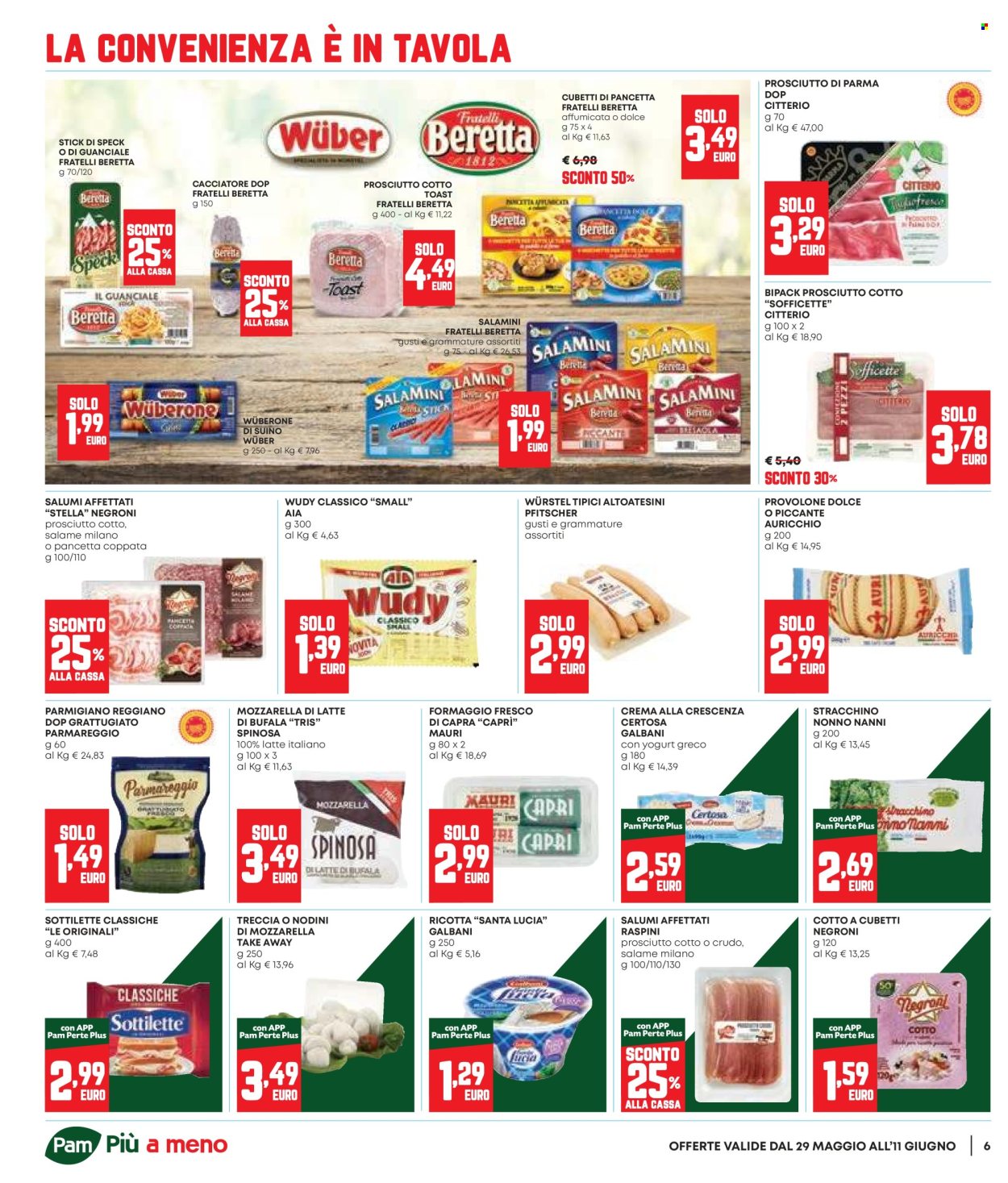 Volantino Pam Panorama - 29/5/2025 - 11/6/2025. Pagina 6