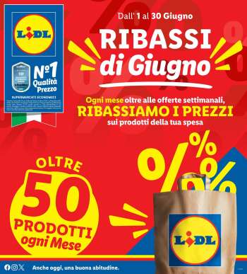 Volantino Lidl - 1/6/2025 - 30/6/2025.