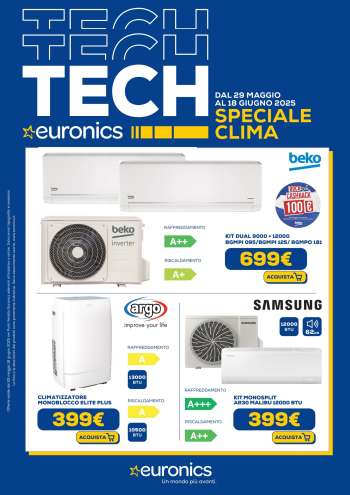 Volantino Euronics - 29/5/2025 - 18/6/2025.