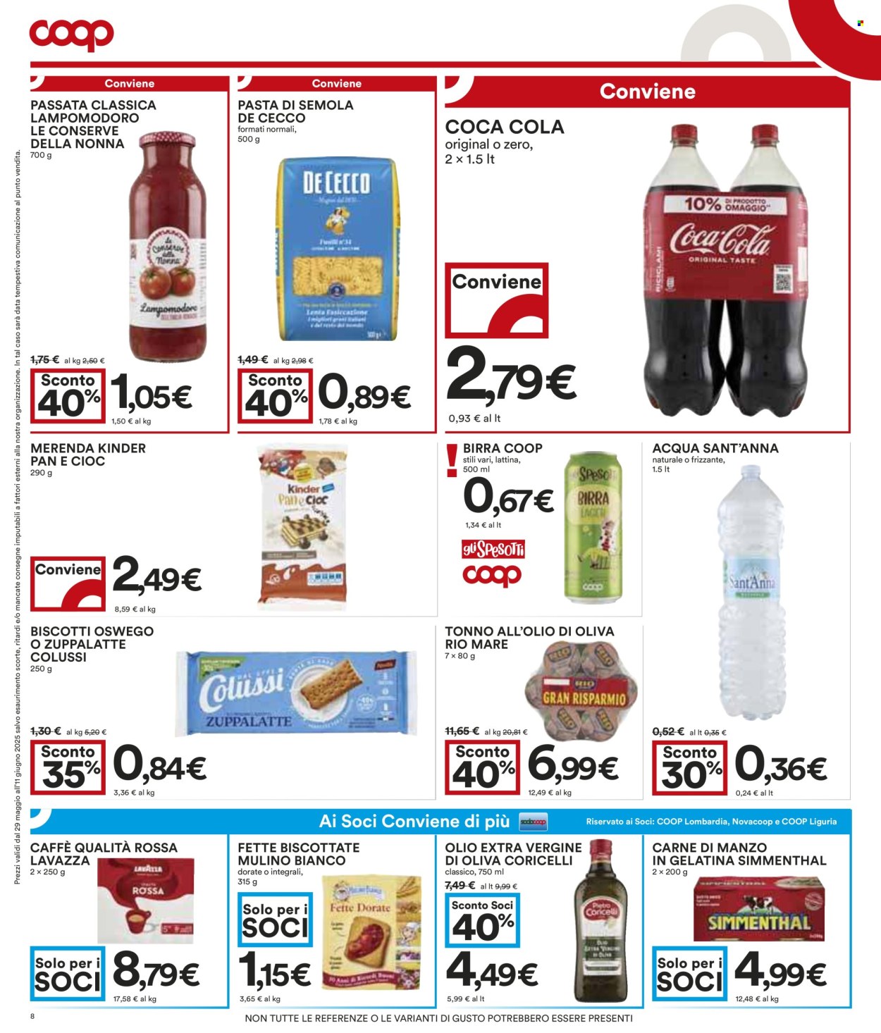 Volantino Coop - 29/5/2025 - 11/6/2025. Pagina 8