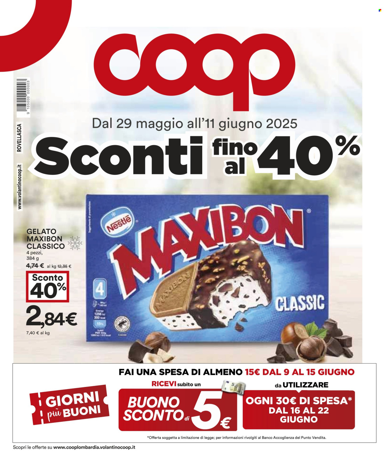 Volantino Coop - 29/5/2025 - 11/6/2025. Pagina 1