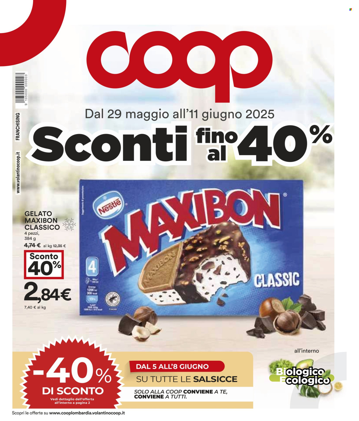 Volantino Coop - 29/5/2025 - 11/6/2025. Pagina 1