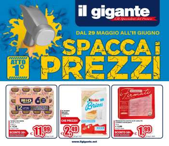 Volantino Il Gigante - 29/5/2025 - 11/6/2025.