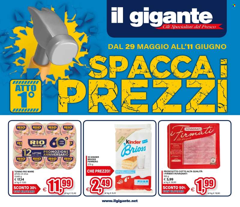 Volantino Il Gigante - 29/5/2025 - 11/6/2025.