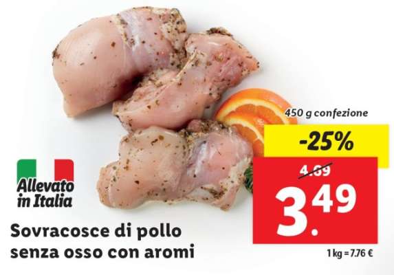 Sovracosce di pollo senza osso con aromi