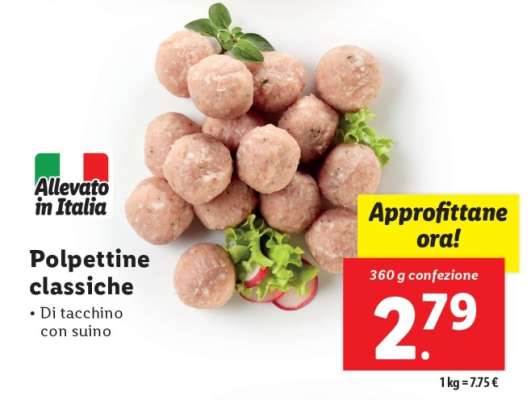 Polpettine classiche