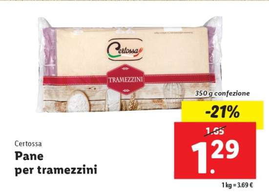Certossa Pane per tramezzini