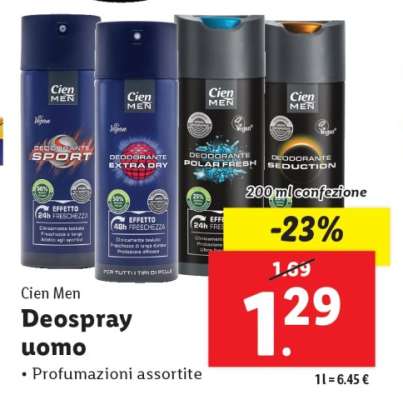 Cien Men Deospray uomo
