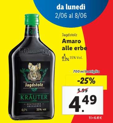 Jagdstolz Amaro alle erbe