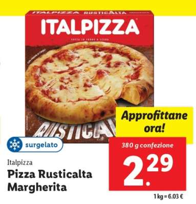 Italpizza Pizza Rusticalta Margherita