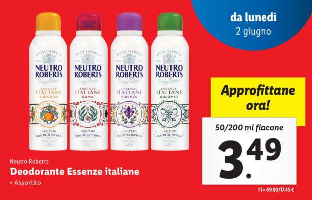 Neutro Roberts Deodorante Essenze italiane