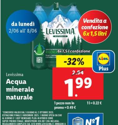 Levissima Acqua minerale naturale