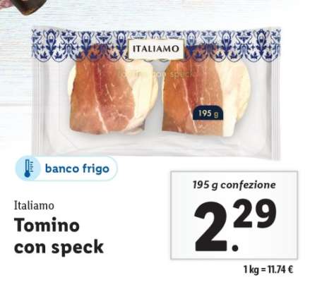 Italiamo Tomino con speck