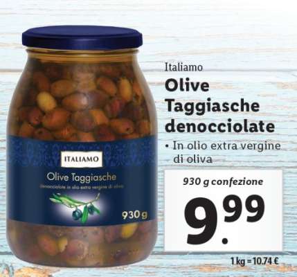 Italiamo Olive Taggiasche denocciolate