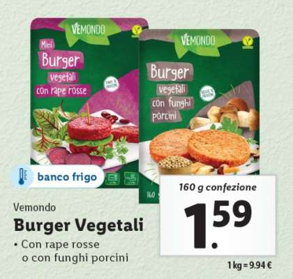 Burger vegetali