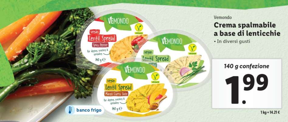 Vemondo Crema spalmabile a base di lenticchie