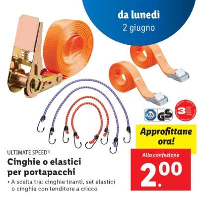 ULTIMATE SPEED® Cinghie o elastici per portapacchi