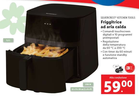 Friggitrice ad aria calda