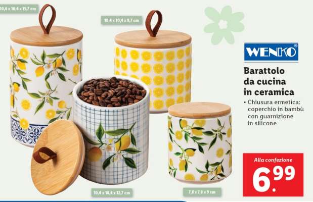 Barattolo da cucina in ceramica