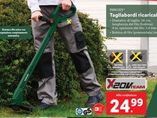 PARKSIDE® Tagliabordi ricaricabile