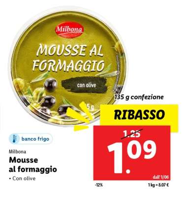 Mousse al formaggio