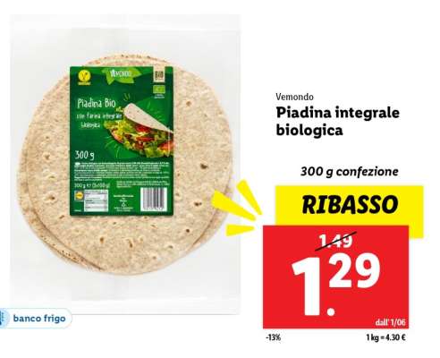 Vemondo Piadina integrale biologica