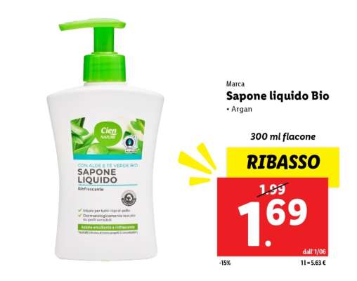 Sapone liquido Bio